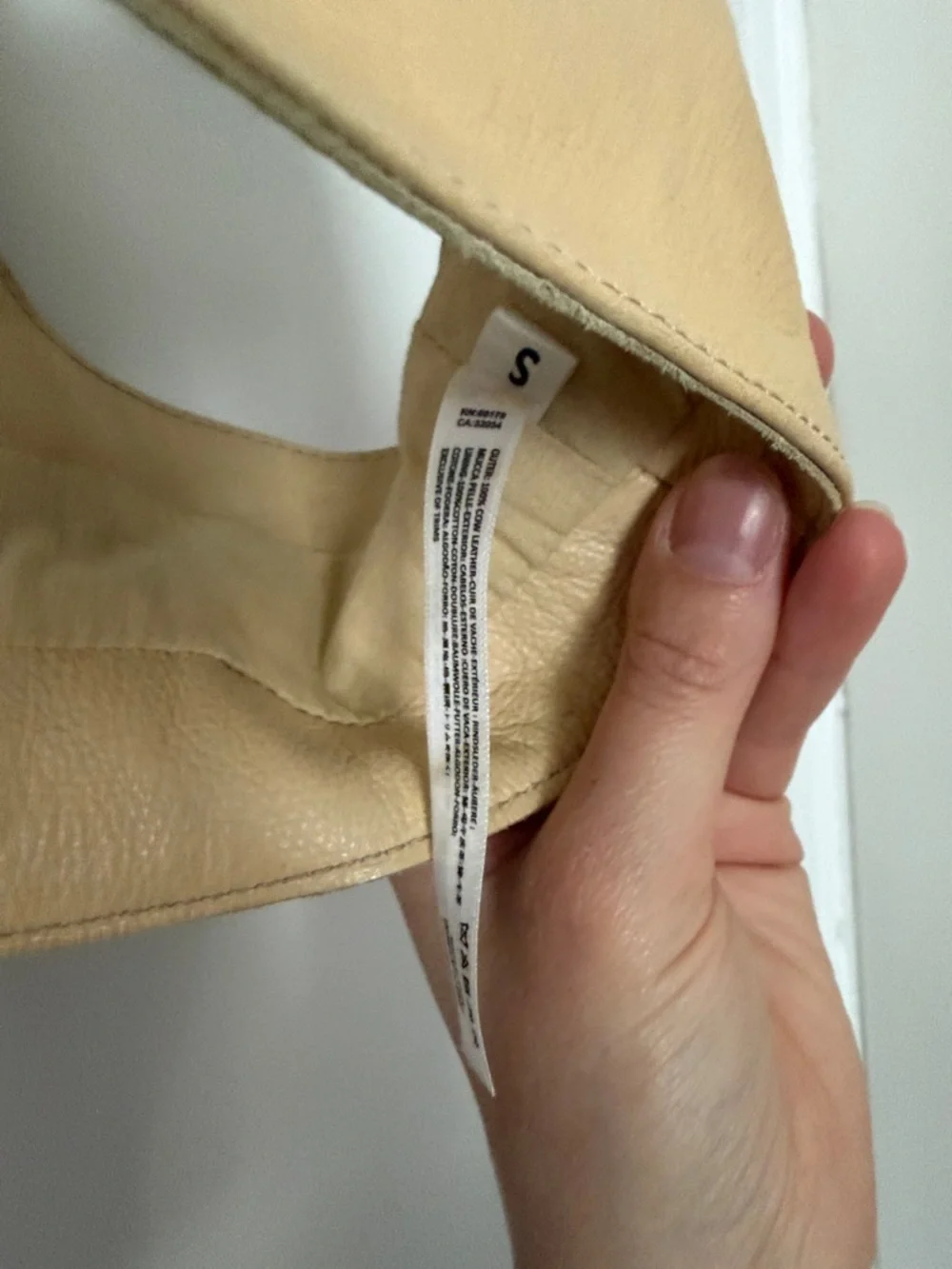 Free People Cream Leather Harness Belt with Brass Buckle - Picture 4 of 4